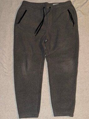 Outerknown Fogbank Fleece Pant - Heather Charcoal - Size Large